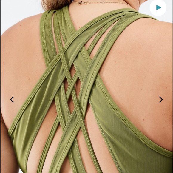 Fabletics Other - NWT Fabletics strappy faded olive sports bra 3x